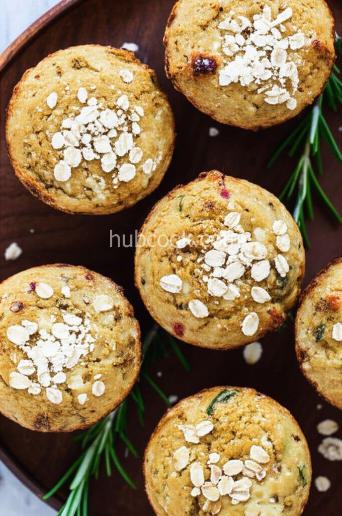 Savory Sausage, Cheese and Oat Muffins