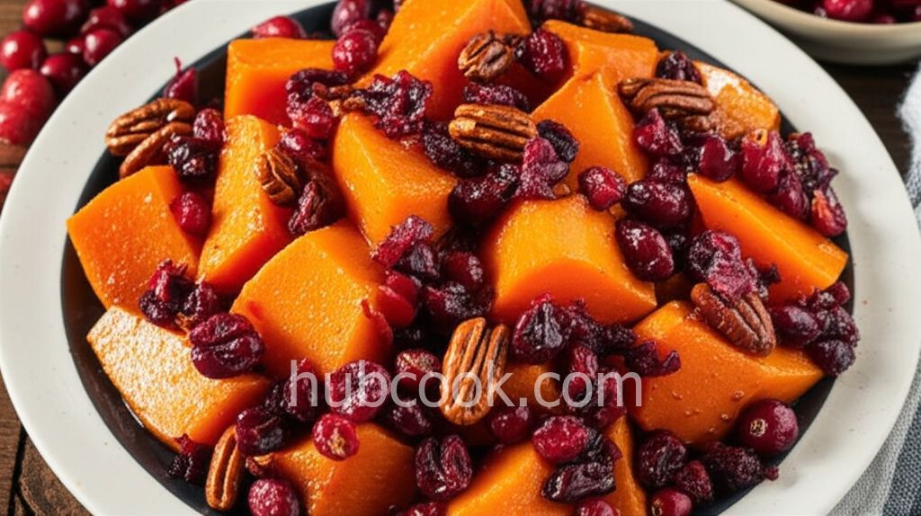 Spiced Sweet Potatoes and Cranberries