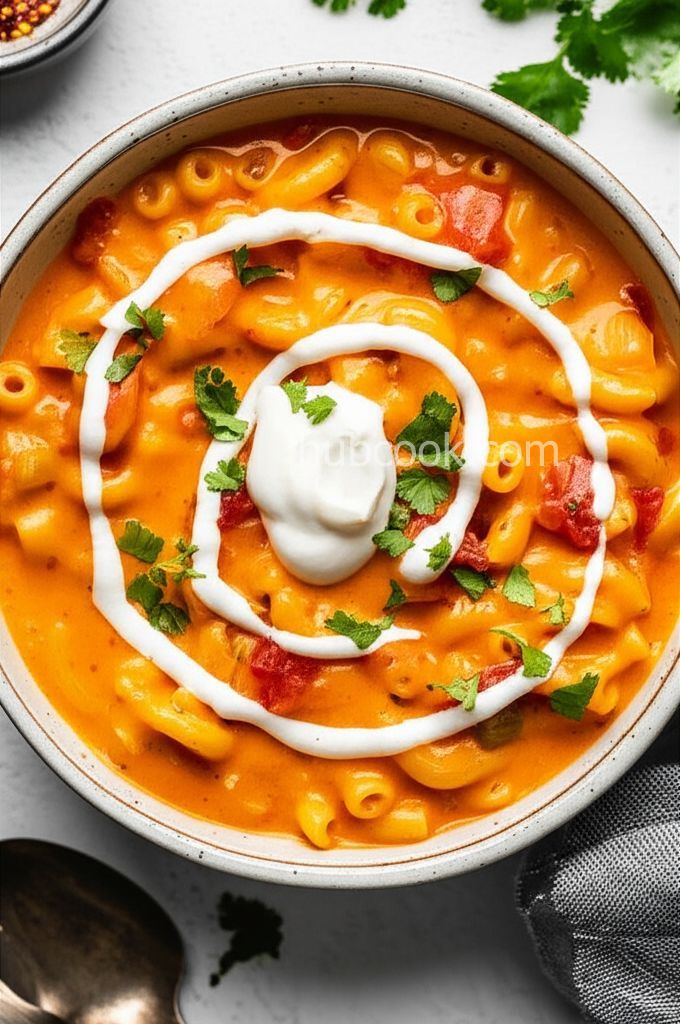 Spicy Mac and Cheese Soup