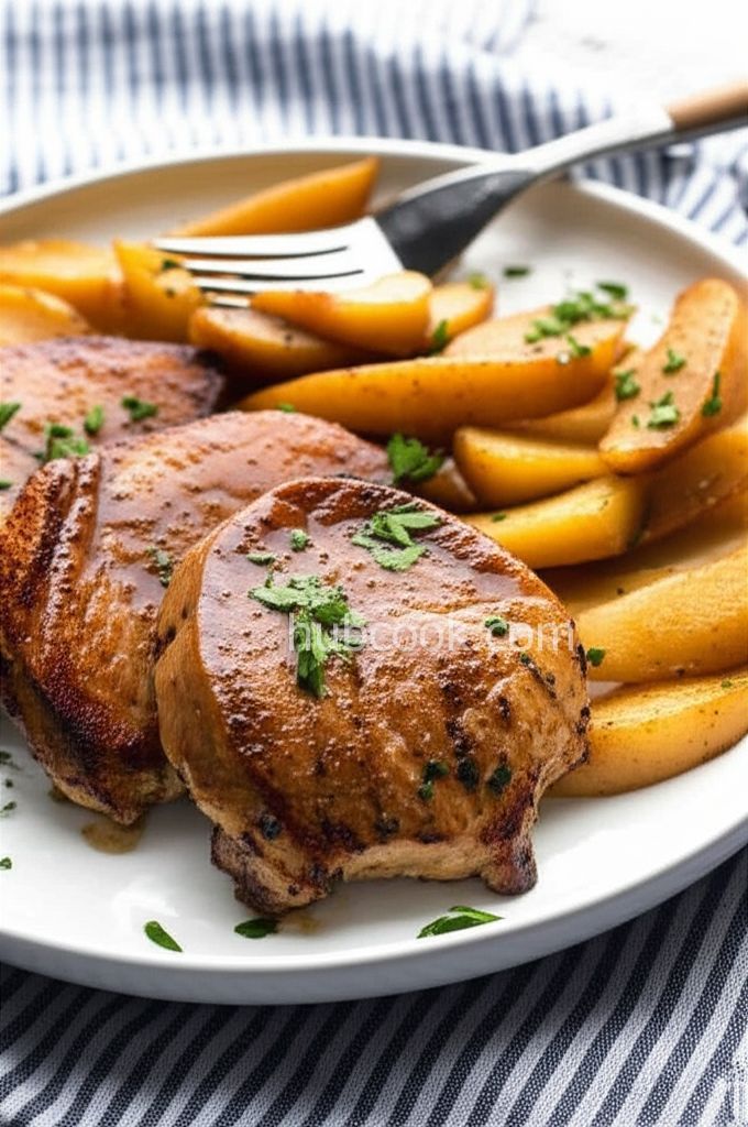 Sweet and Tangy Apple Pork Chops