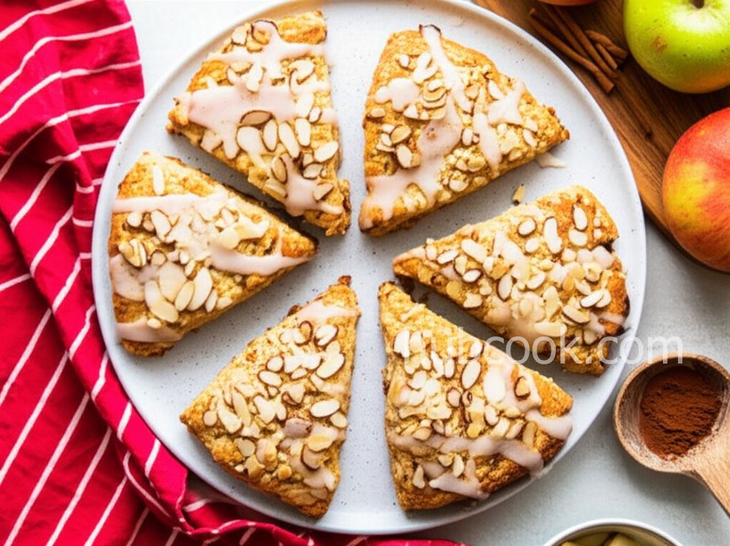 Almond, Apple Cinnamon Scones