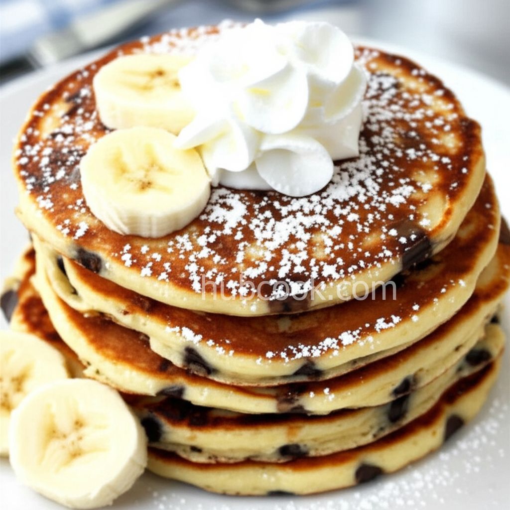 Banana Chocolate Chip Pancakes