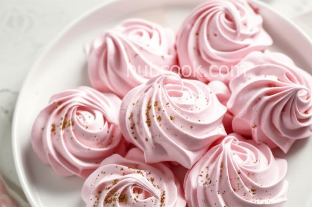 Cardamom Rose Meringues