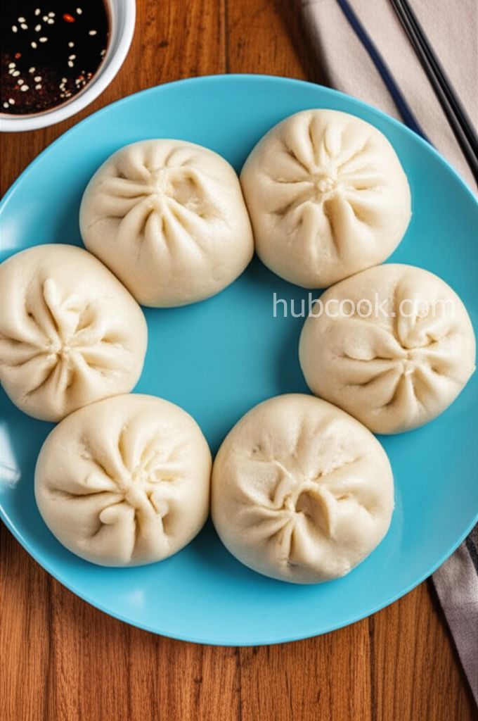 Chinese Steamed Buns with Barbecued Pork Filling