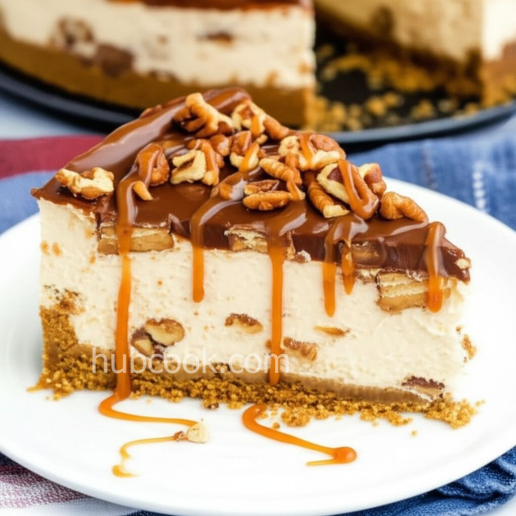 Chocolate Caramel Nut Cheesecake