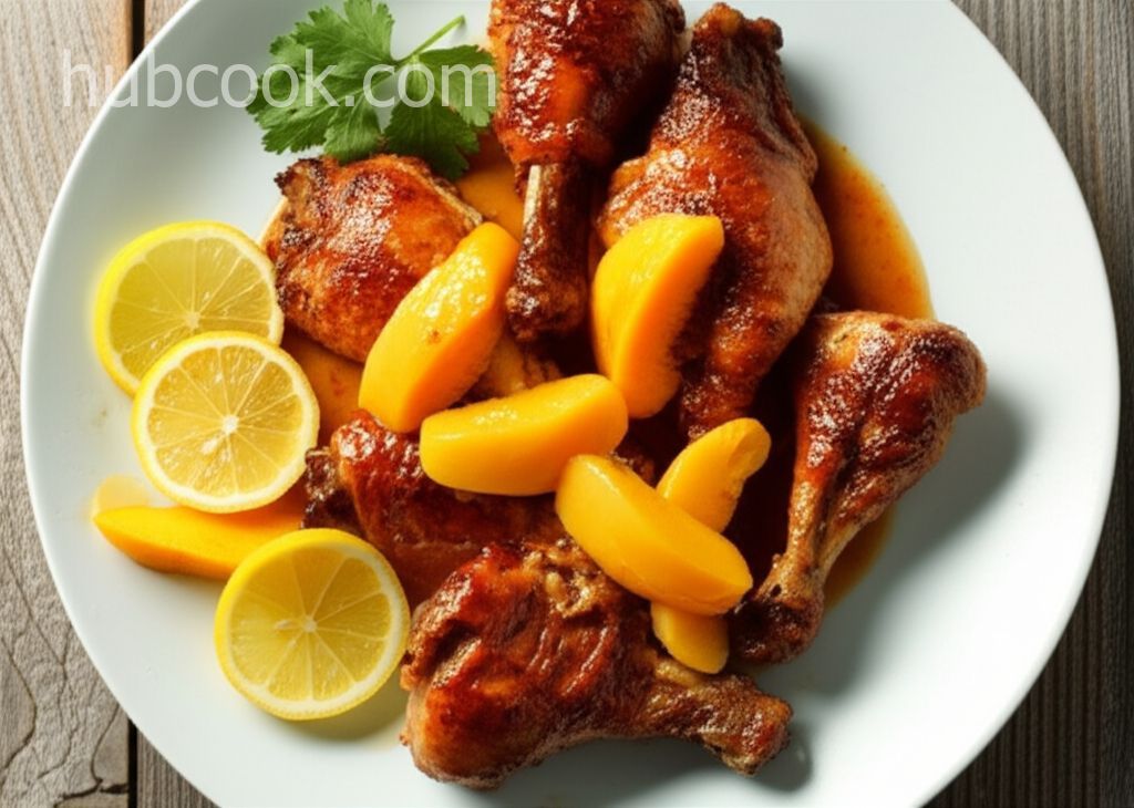 Drumsticks with Peach and Honey