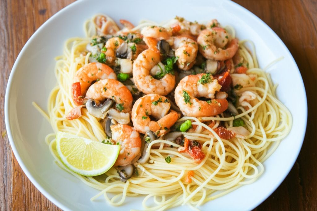 Key West Pink Shrimp and Florida Spiny Lobster Tails served with Hot Key Lime Butter