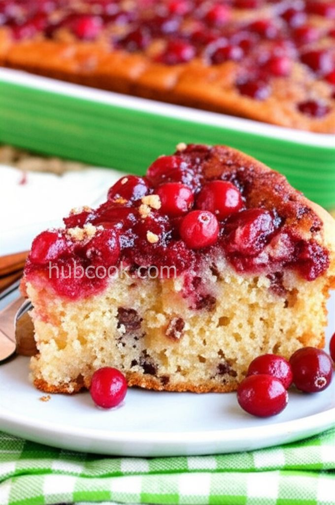 Really Cranberry Orange Yummy Gummy Pudding Cake