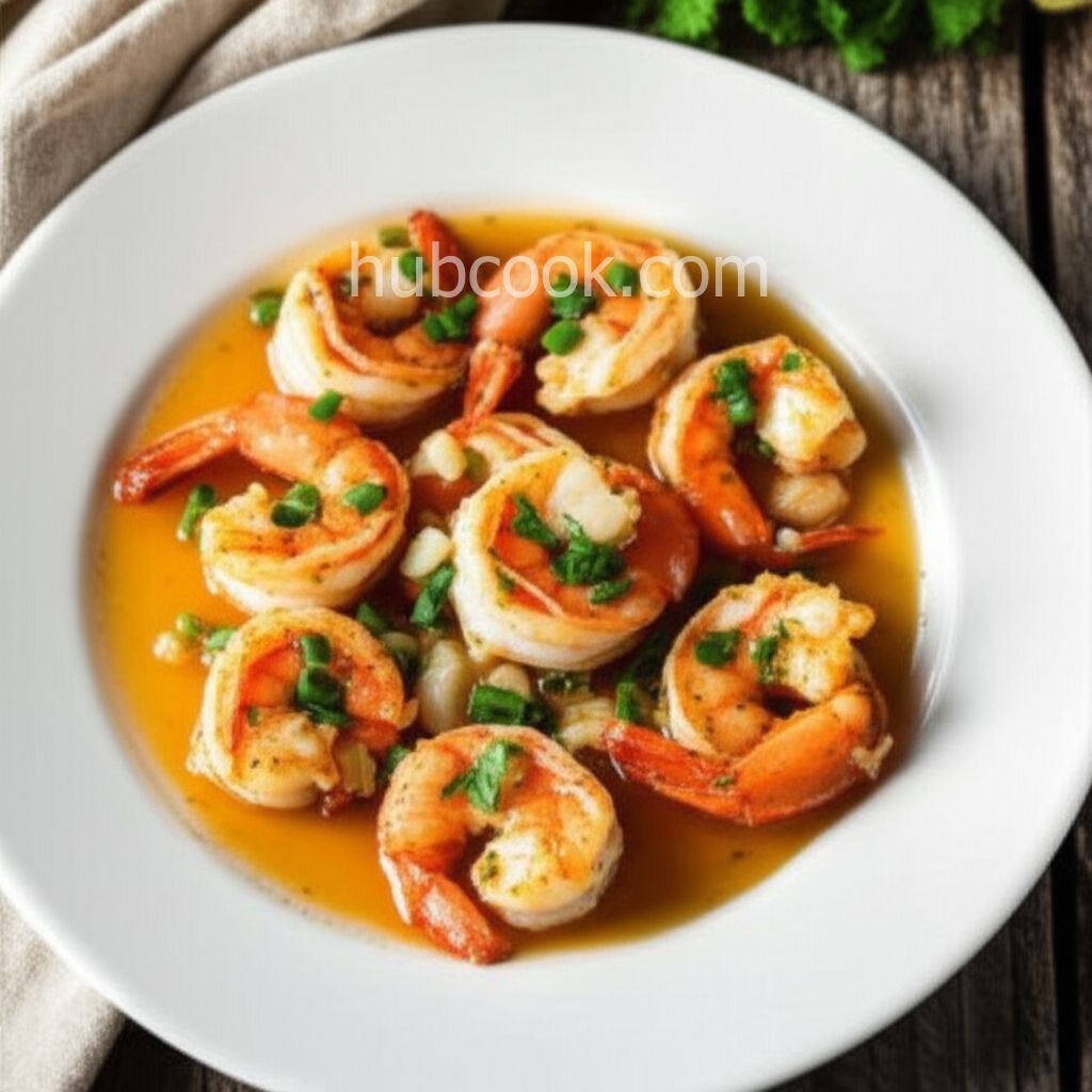 Sauteed Shrimp with Garlic, Lemon, and White Wine