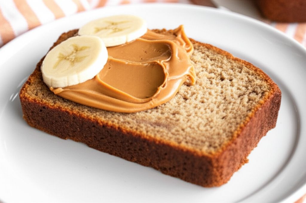 Simple Peanut Butter Banana Bread