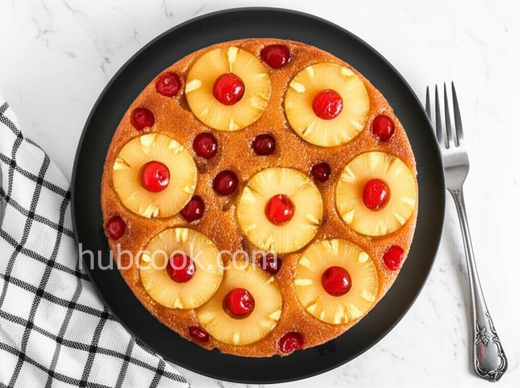 Spicy Pineapple Upside Down Cake