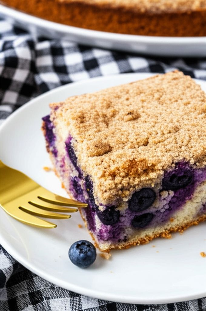 Sugar Free Blueberry Coffee Cake