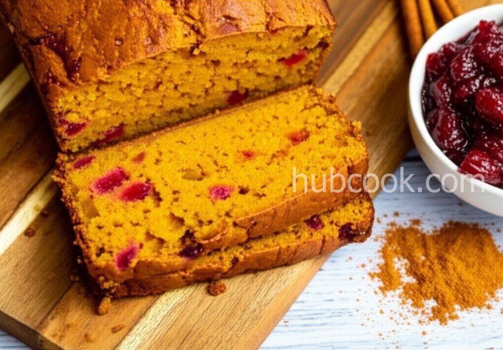 Sweet Potato Cranberry Sauce Bread