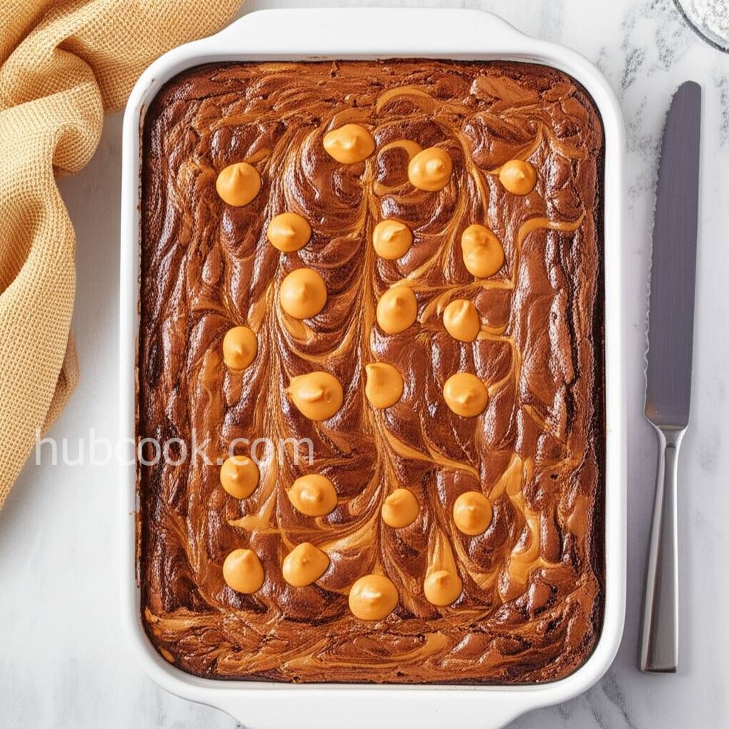 Swirled Peanut Butter Cup Brownies