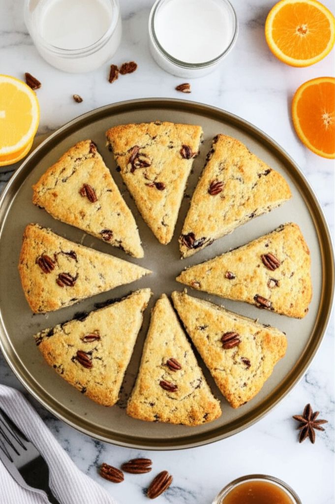 Vegan Lemon-Orange Pecan-Almond Hemp-Chia Ginger-Cardamom Scones