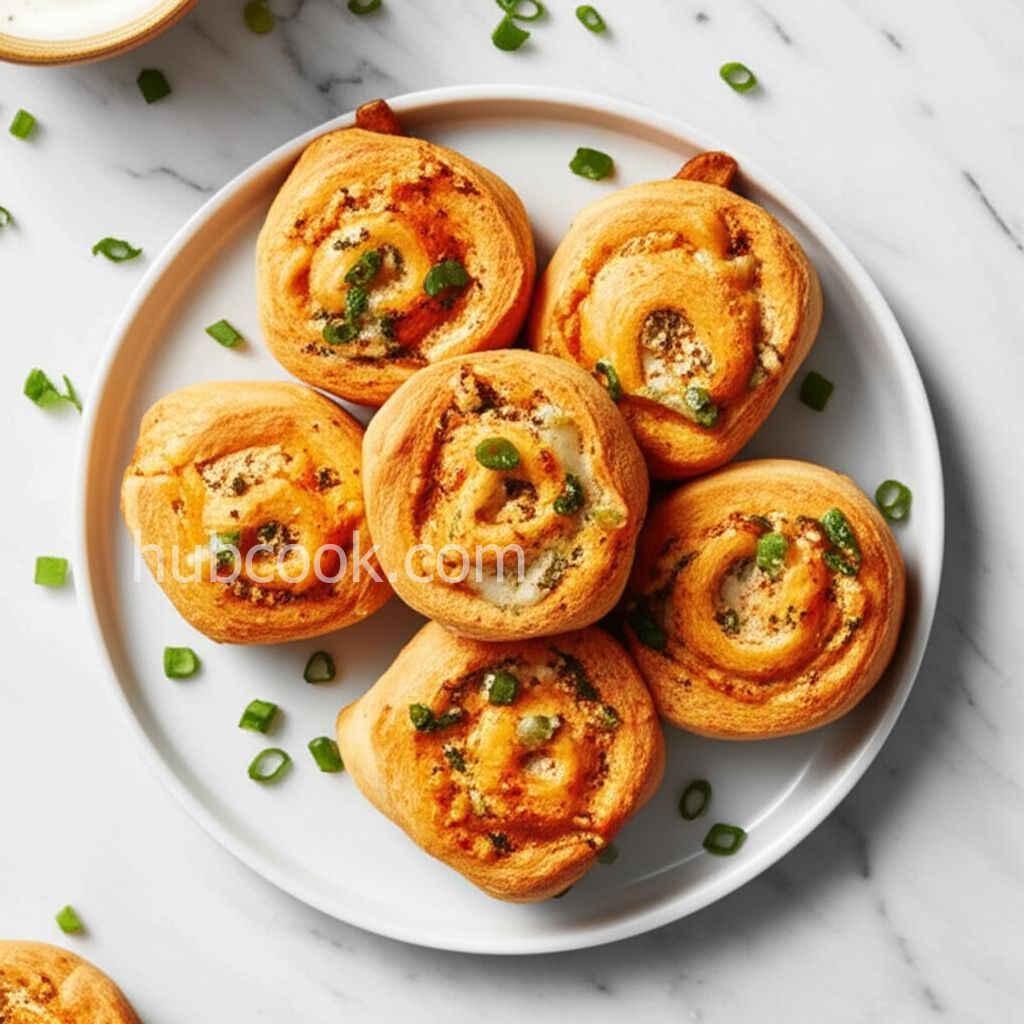 Buffalo Chicken Pizza Rolls