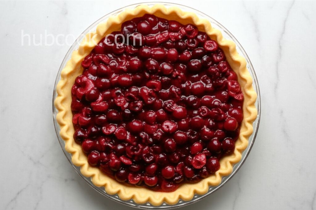 Cherry Pie with Almond Crumb Topping