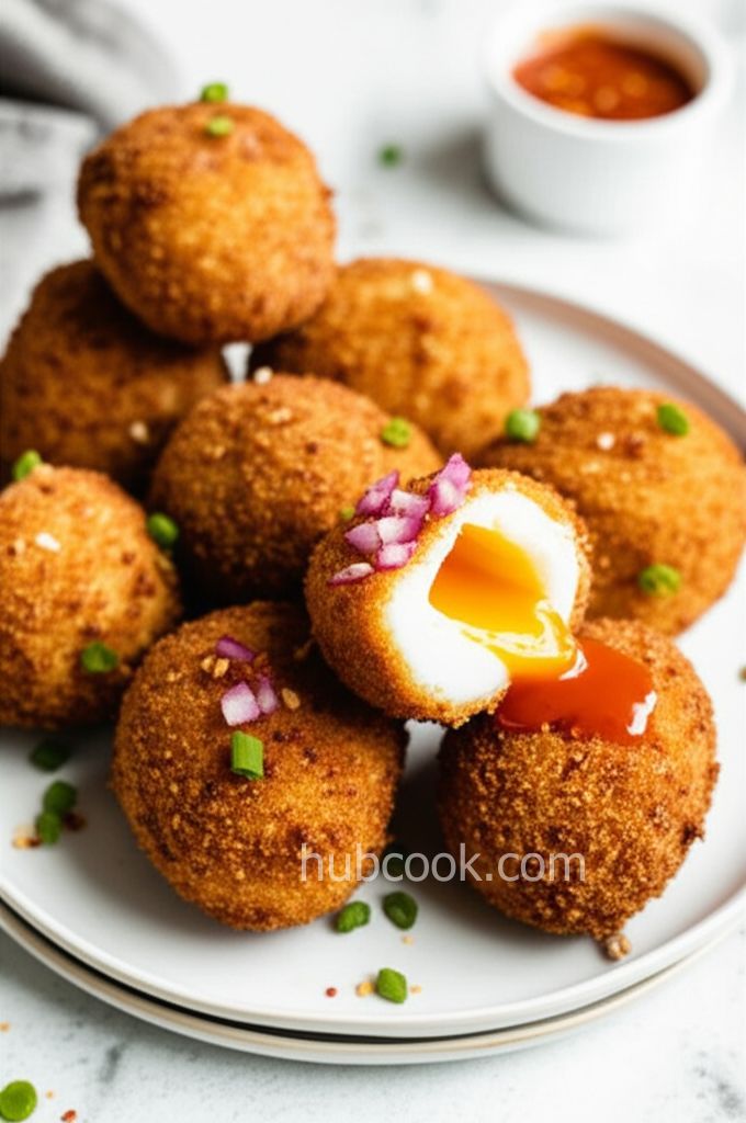 Crispy Fried Poached Eggs