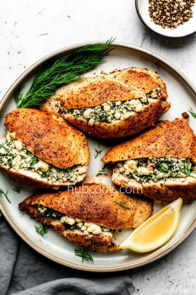 Feta and Spinach Stuffed Chicken Breasts