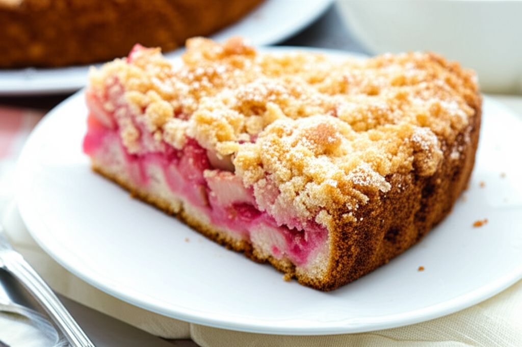 German Rhubarb Streusel Cake