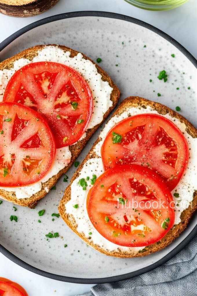 Grilled Tomato and Feta Sandwich
