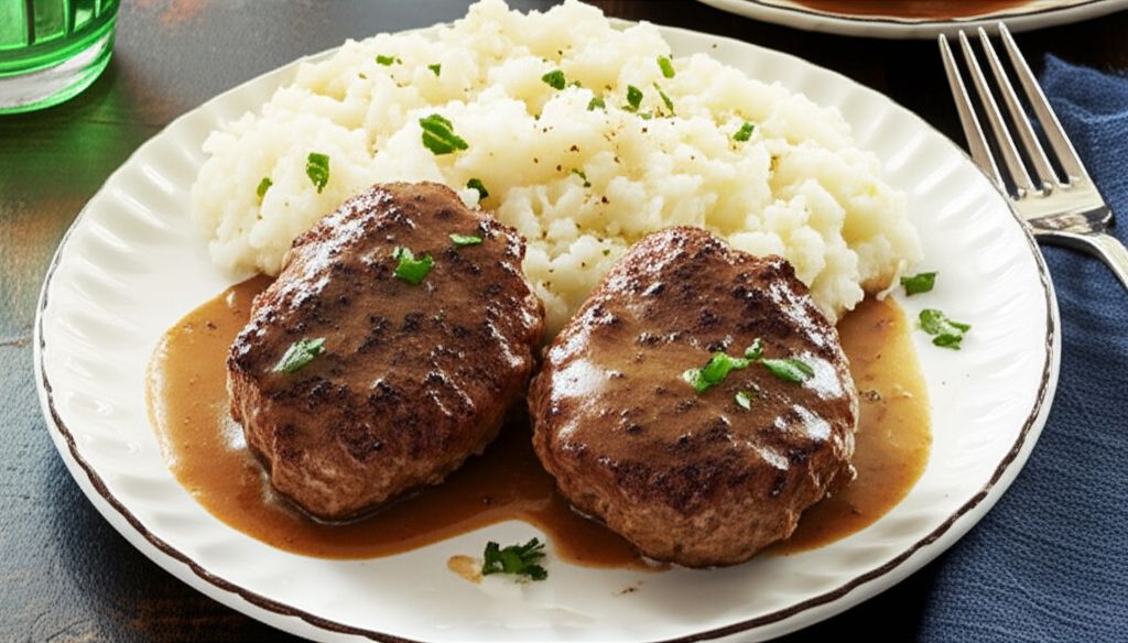 Hamburger Steak with Onions and Gravy