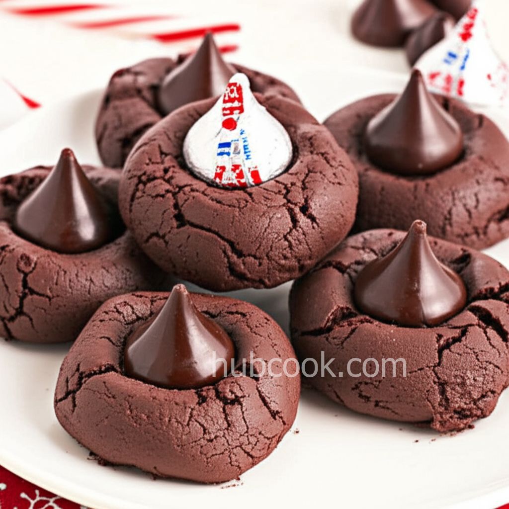 Kisses Peppermint Brownie Drops