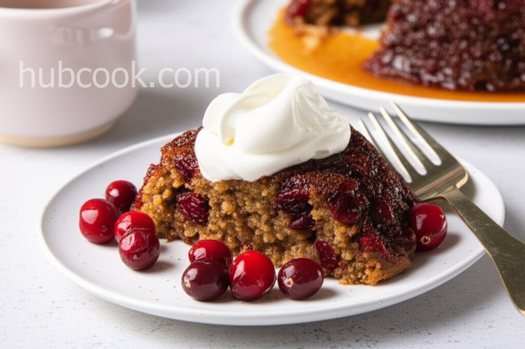 Nanny's Steamed Cranberry Pudding