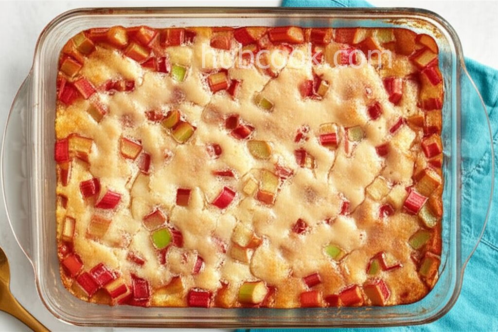 Old Fashioned Rhubarb Cobbler