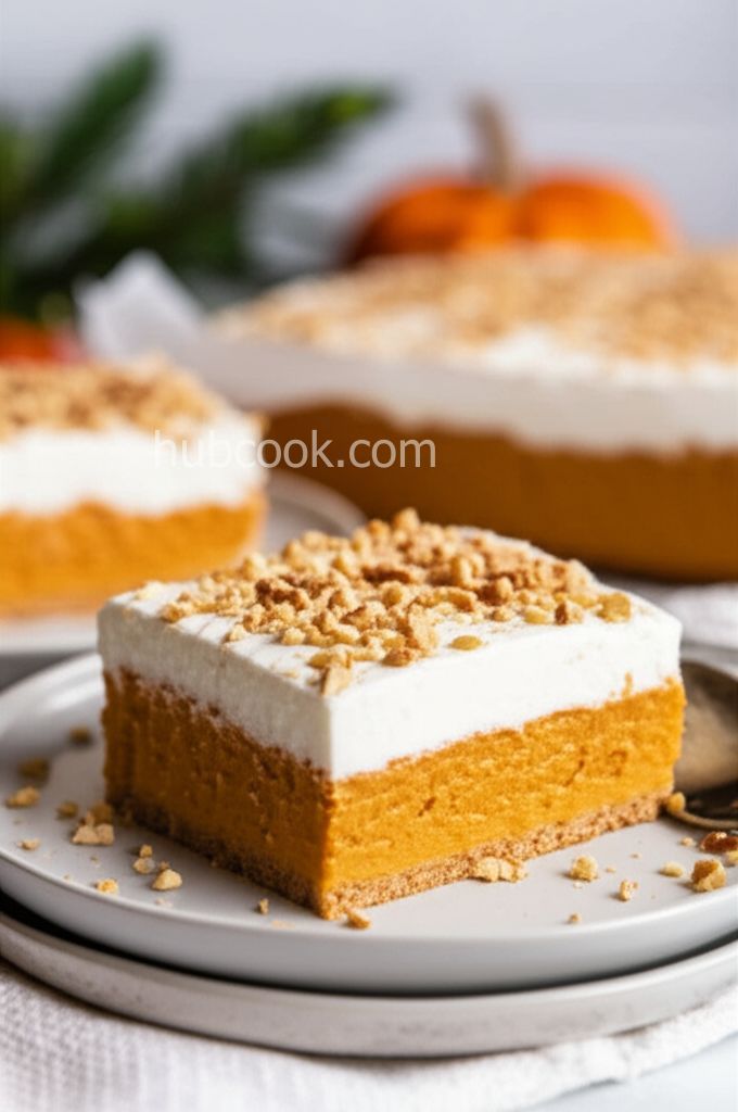 Pumpkin Crunch Cake with Cream Cheese Frosting