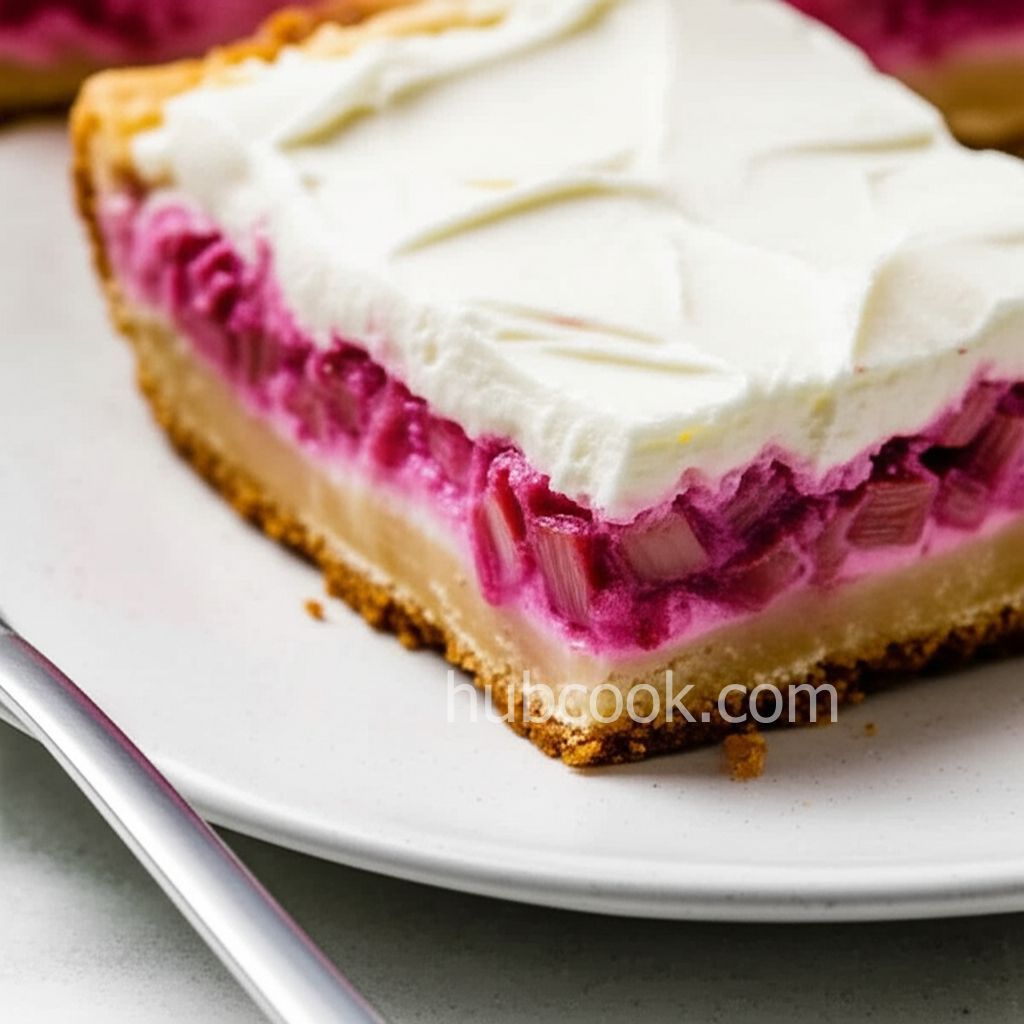 Rhubarb Cheesecake Dream Bars