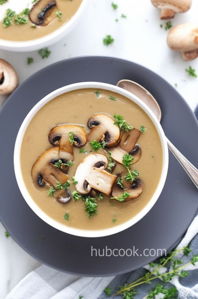 Roasted Mushroom Soup
