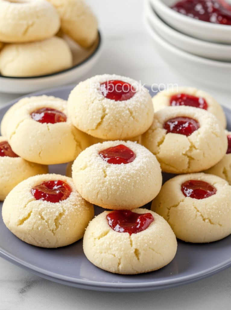 Swedish Hallongrottor Cookies (Raspberry Caves)