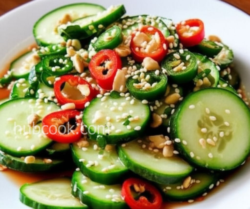Thai-Inspired Sunomono with Jalapeno, Cilantro, and Basil