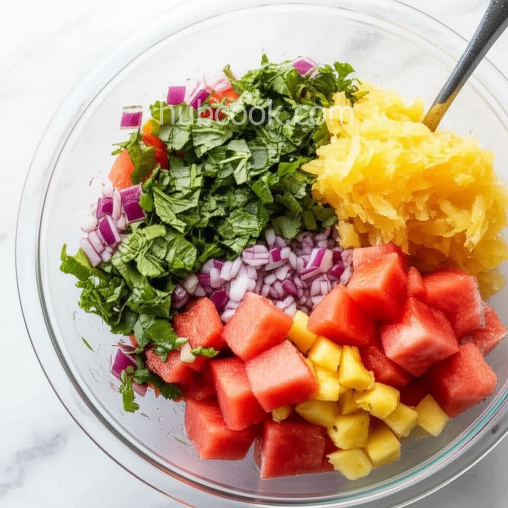 Watermelon and Pineapple Salsa