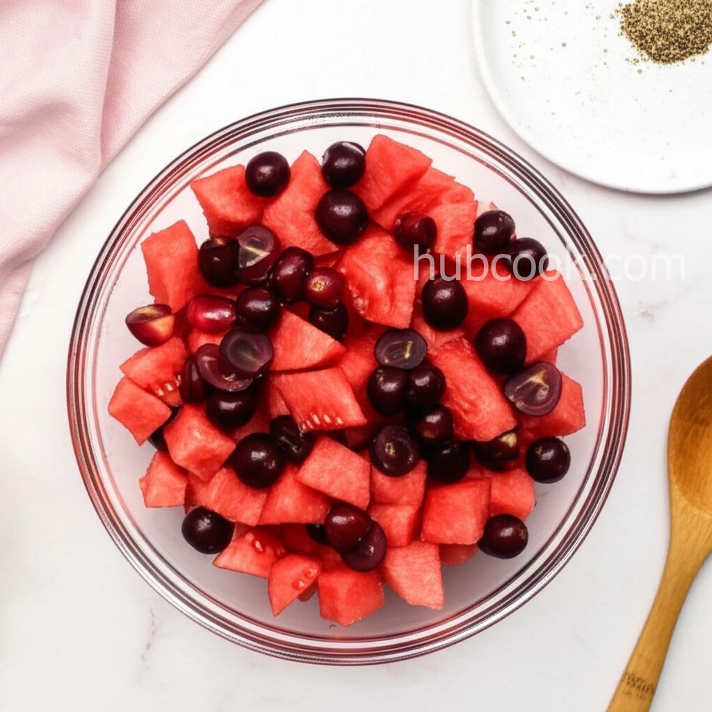 Watermelon Salad with Grapes and Citrus