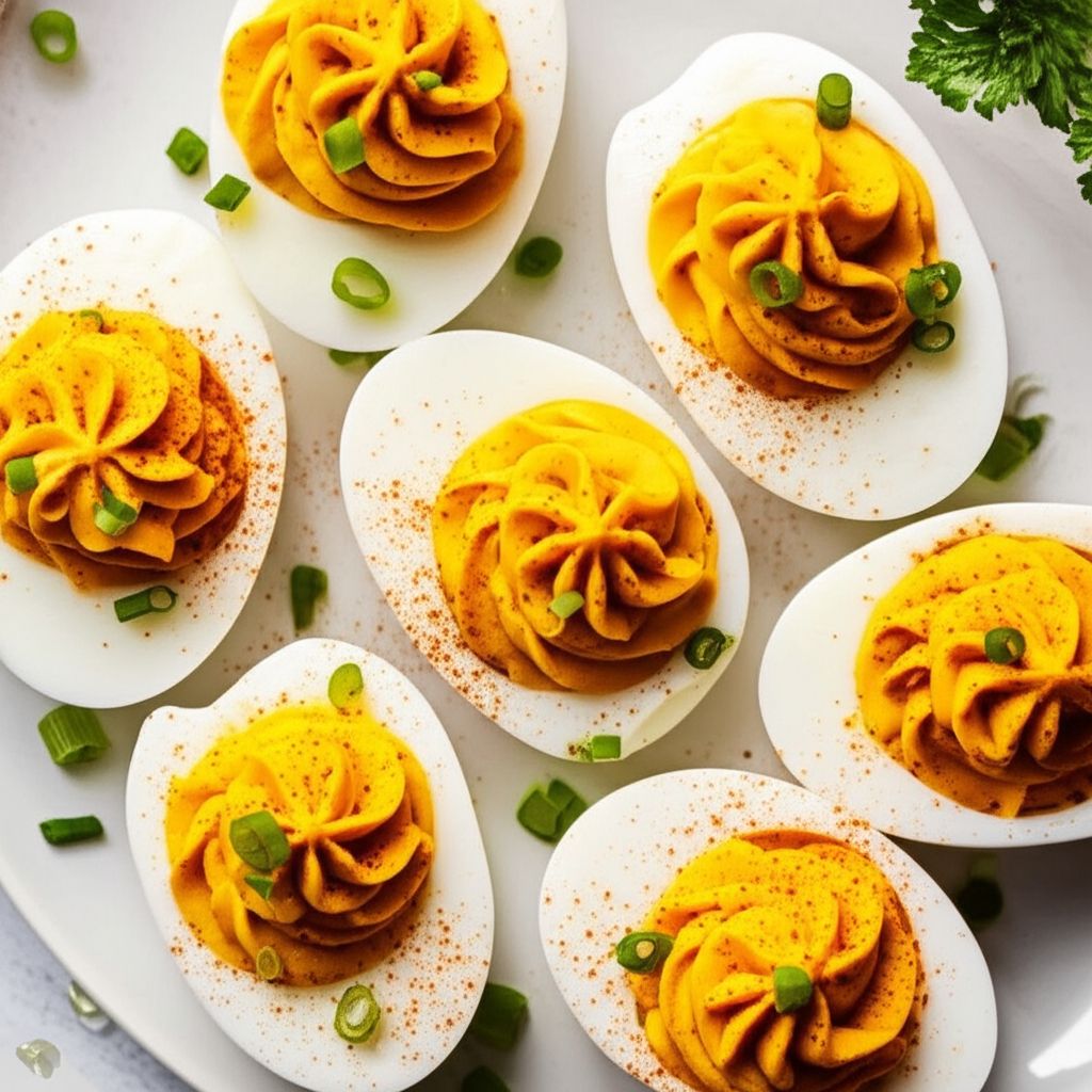 Buffalo Deviled Eggs