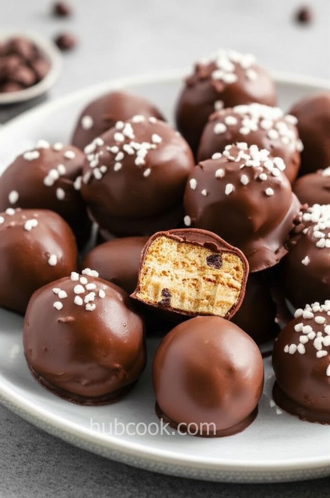 Chocolate Chip Cookie Dough Truffles