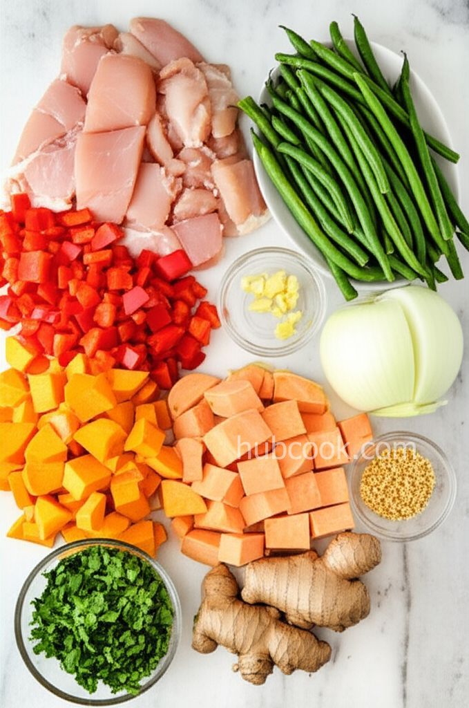 Coconut Curry Chicken and Vegetables in the Slow Cooker