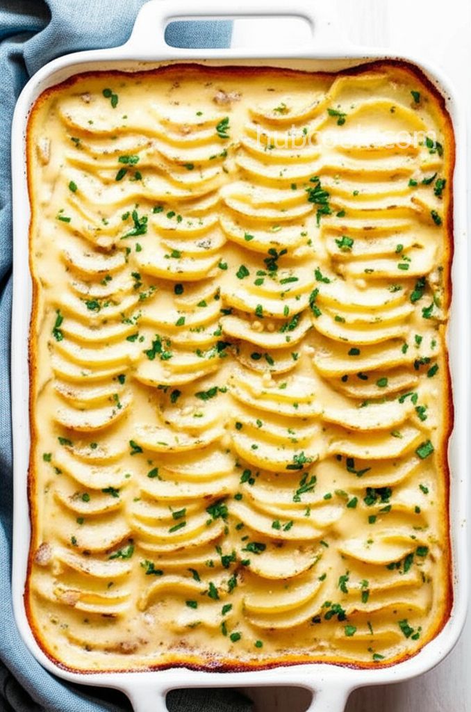 Herbed Scalloped Potatoes and Onions