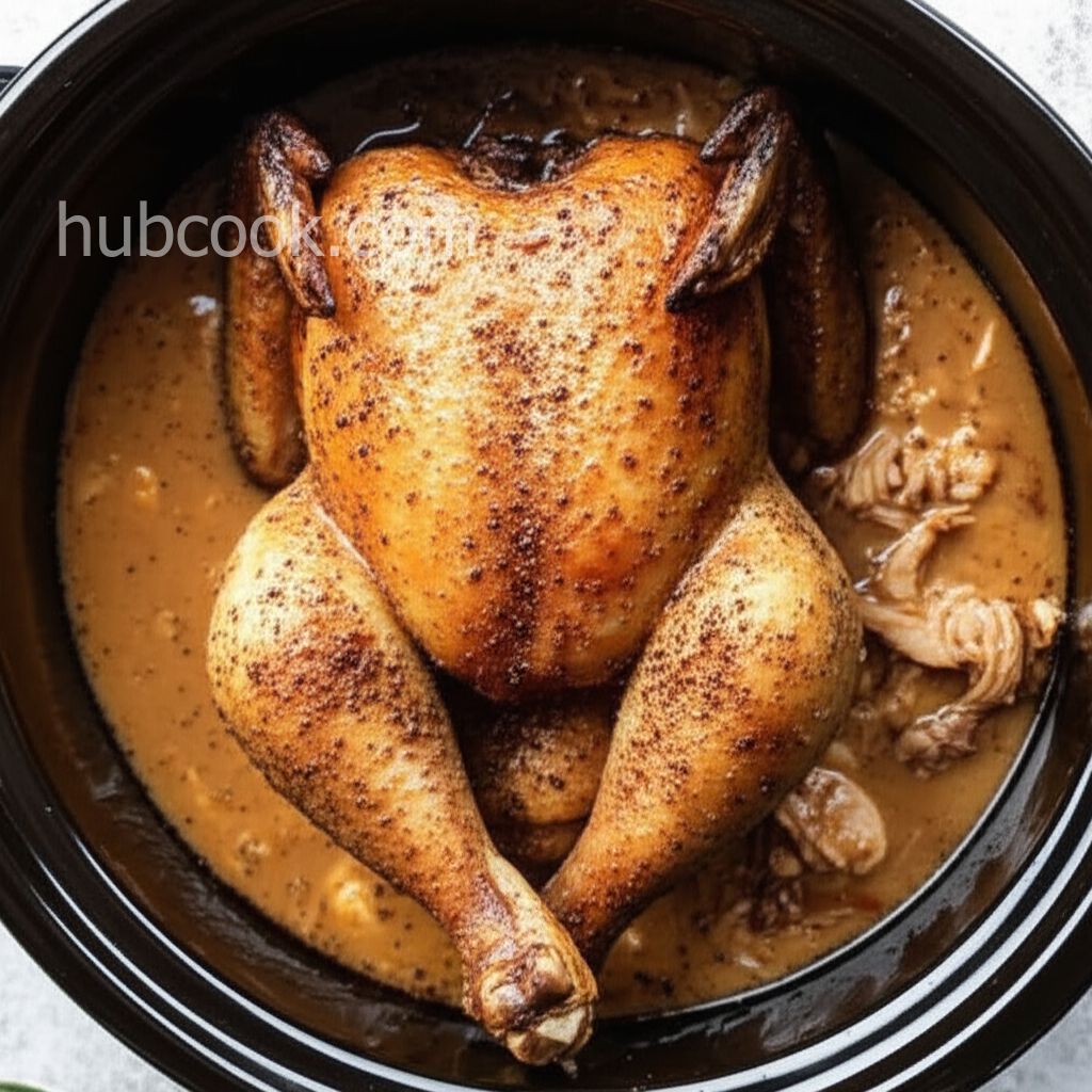 Slow Cooker Alabama Pulled BBQ Chicken