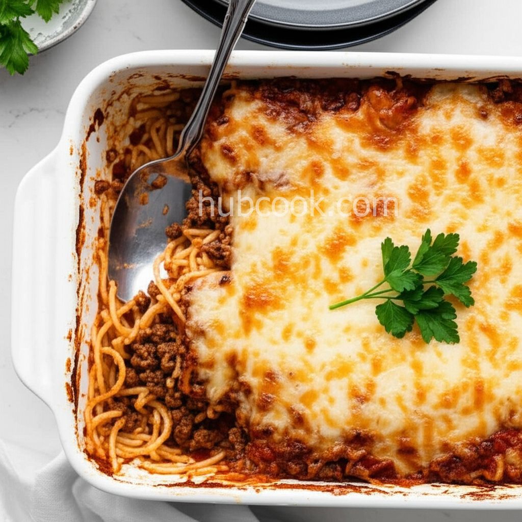 The Best Spaghetti Casserole
