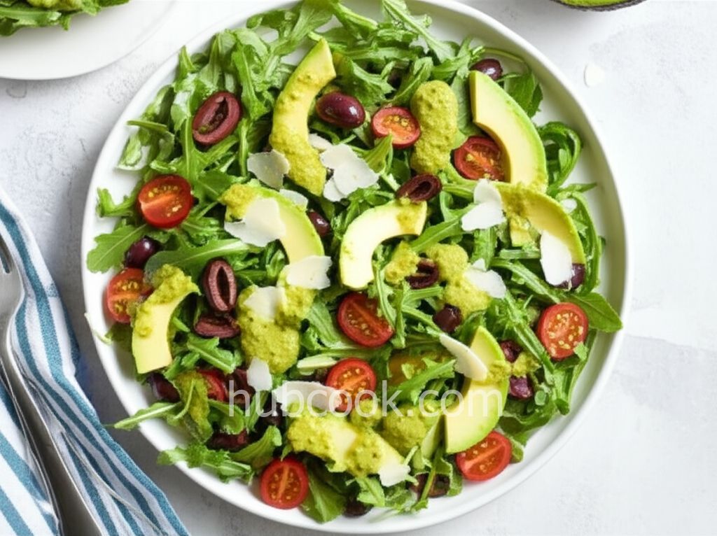Arugula Salad with Avocado Citrus Vinaigrette