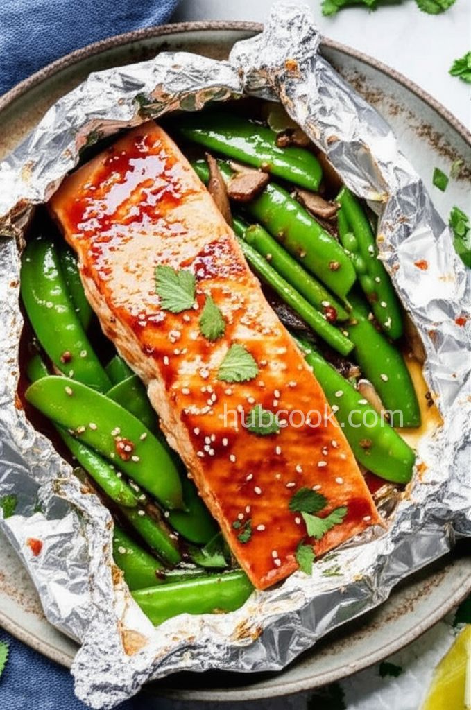 Asian Salmon Foil-Pack Dinner