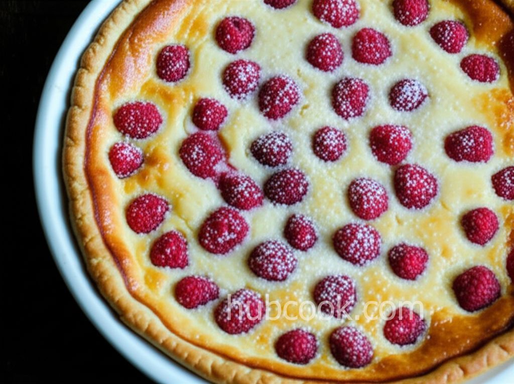 Baked Raspberry Custard
