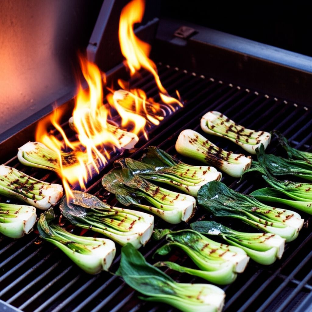 Grilled Bok Choy