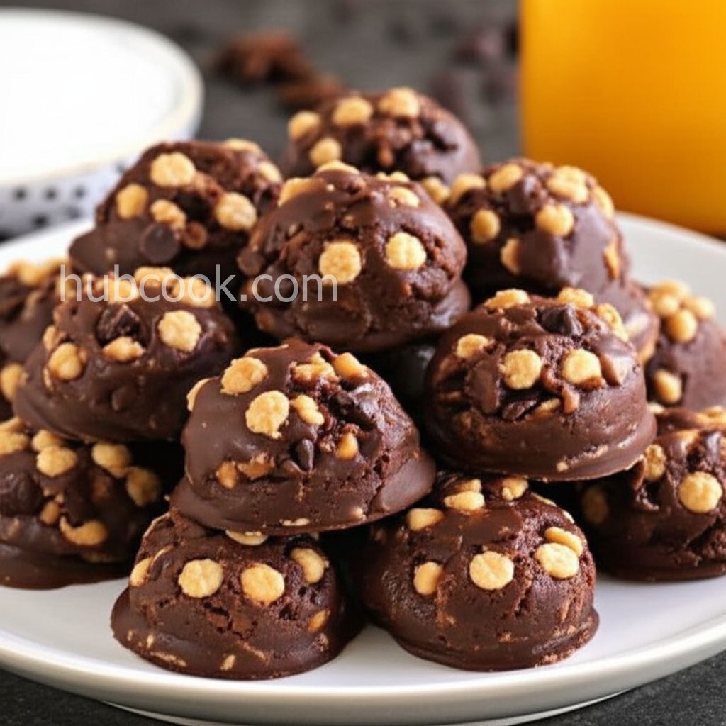 No-Bake Chocolate-Peanut Butter Drop Cookies