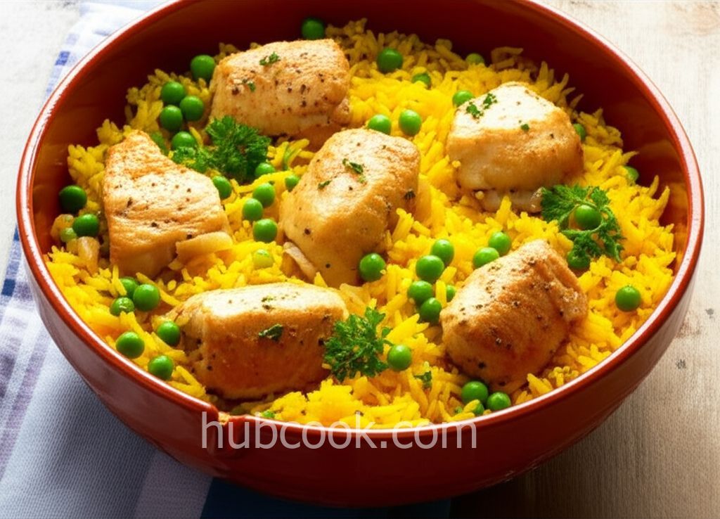One-Pot Spanish Chicken and Yellow Rice