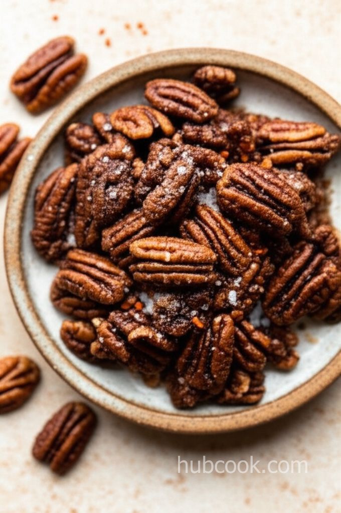 Paleo Candied Hot Roasted Pecan Bits