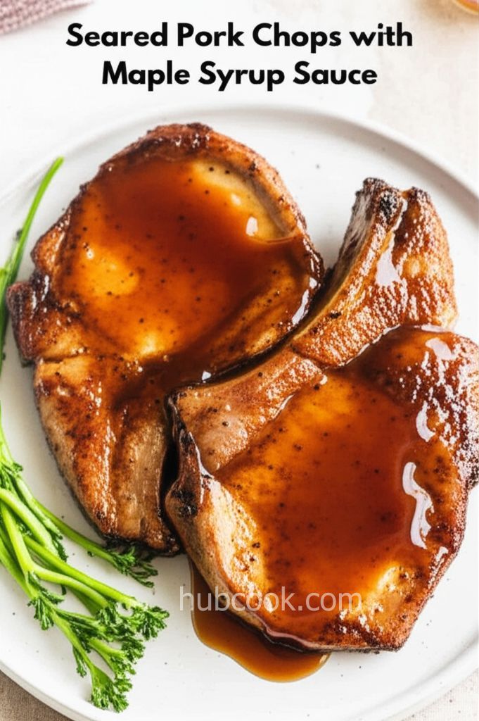 Seared Pork Chops with Maple Syrup Sauce